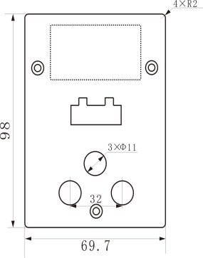 SJD813智能数字式热继电器外形尺寸
